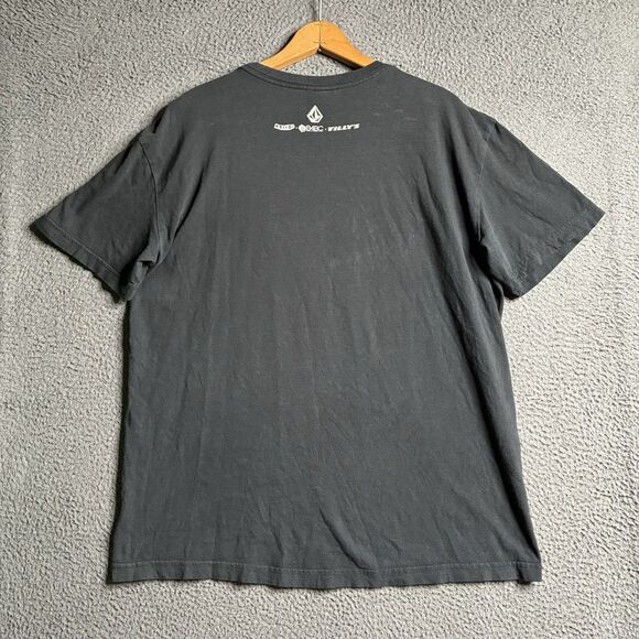 Vintage Volcom Mens L Black T Shirt Y2K Skate Save The Boobs Swag Era Boobies - Picture 2 of 10